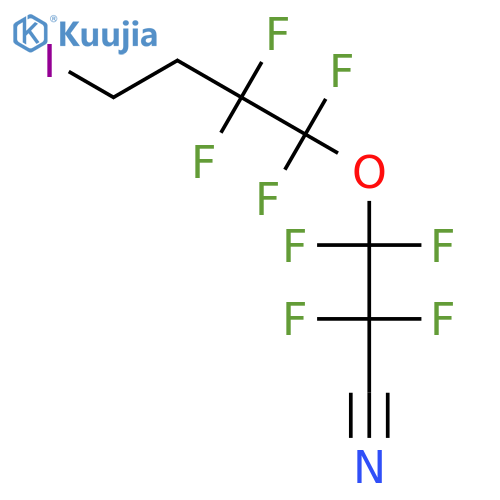 Propanenitrile, 2,2,3,3-tetrafluoro-3-(1,1,2,2-tetrafluoro-4-iodobutoxy)- structure