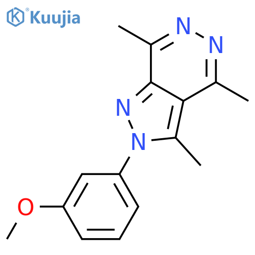2-(3-Methoxy-phenyl)-3,4,7-trimethyl-2H-pyrazolo[3,4-d]pyridazine structure