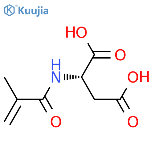 L-Aspartic acid, N-(2-methyl-1-oxo-2-propenyl)- structure