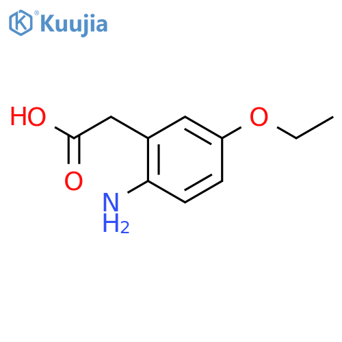 2-(2-Amino-5-ethoxyphenyl)acetic acid structure