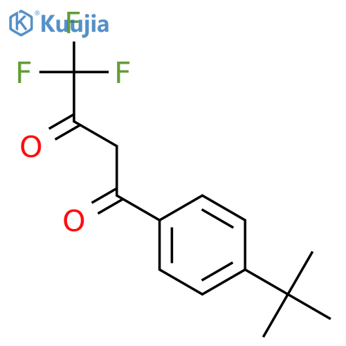 1-(4-Tert-butylphenyl)-4,4,4-trifluorobutane-1,3-dione structure