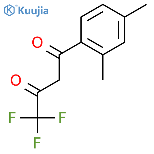 1-(2,4-Dimethylphenyl)-4,4,4-trifluoro-1,3-butanedione structure