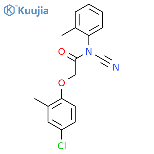 Acetamide, 2-(4-chloro-2-methylphenoxy)-N-cyano-N-(2-methylphenyl)- structure