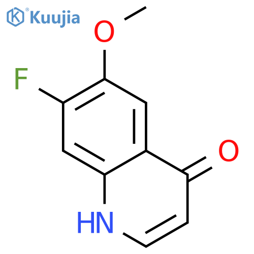 7-fluoro-6-methoxyquinolin-4-ol structure