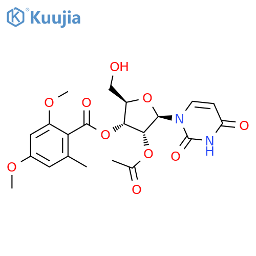 Uridine, 2'-acetate 3'-(2,4-dimethoxy-6-methylbenzoate) structure