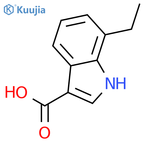 7-Ethyl-1H-indole-3-carboxylic acid structure