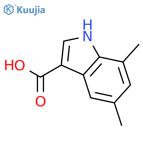 1H-Indole-3-carboxylic acid, 5,7-dimethyl- structure