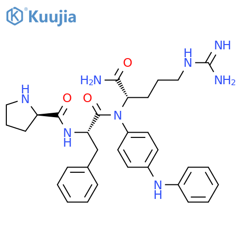L-Argininamide, D-prolyl-L-phenylalanyl-N-[4-(phenylamino)phenyl]- (9CI) structure