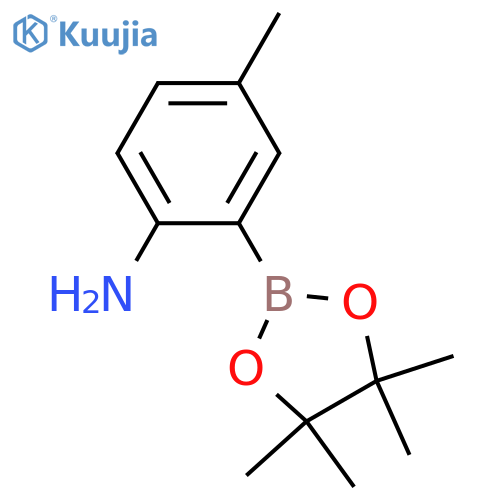 2-Amino-5-methylphenyboronic Acid Pinacol Ester structure