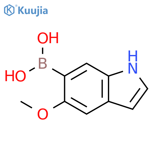 (5-methoxy-1H-indol-6-yl)boronic acid structure