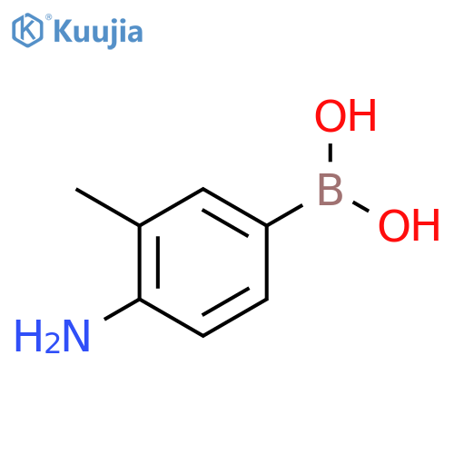 (4-amino-3-methylphenyl)boronic acid structure