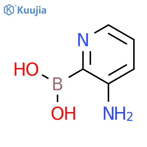 B-(3-amino-2-pyridinyl)-Boronic acid structure