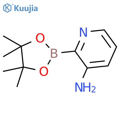 2-(4,4,5,5-tetramethyl-1,3,2-dioxaborolan-2-yl)pyridin-3-amine structure