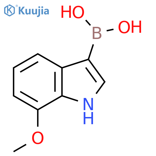 (7-Methoxy-1H-indol-3-yl)boronic acid structure
