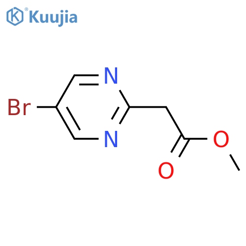 Methyl 2-(5-bromopyrimidin-2-yl)acetate structure