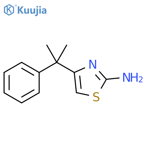 4-(2-phenylpropan-2-yl)-1,3-thiazol-2-amine structure