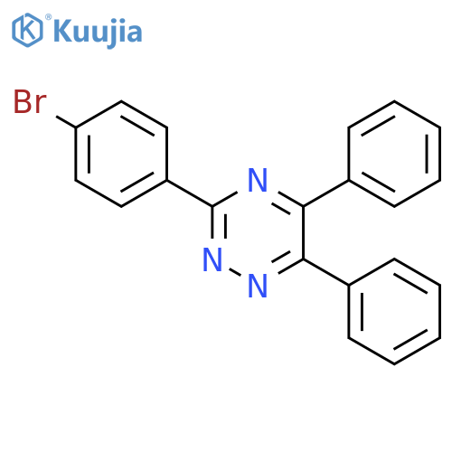 3-(4-Bromophenyl)-5,6-diphenyl-1,2,4-triazine structure