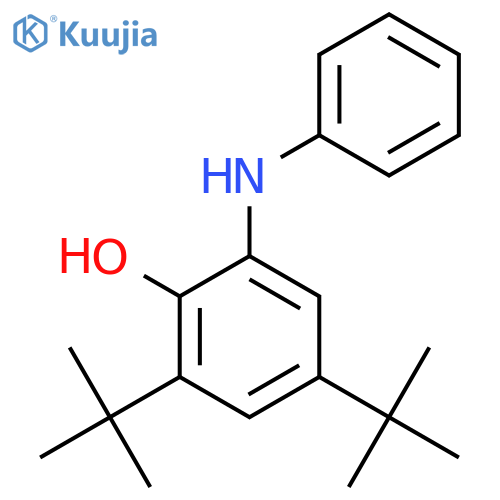 Phenol, 2,4-bis(1,1-dimethylethyl)-6-(phenylamino)- structure