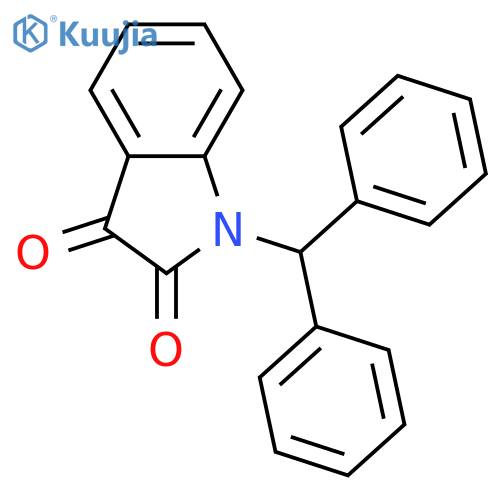 1-(Diphenylmethyl)-1H-indole-2,3-dione structure