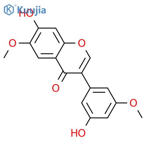 3',5',6,7-Tetrahydroxyisoflavone; 3',6-Di-Me ether structure