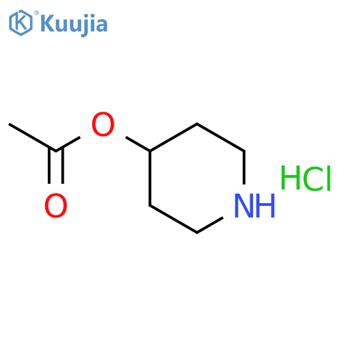 Piperidin-4-yl acetate hydrochloride structure