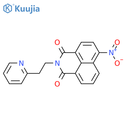 6-nitro-2-[2-(pyridin-2-yl)ethyl]-1H-benzo[de]isoquinoline-1,3(2H)-dione structure
