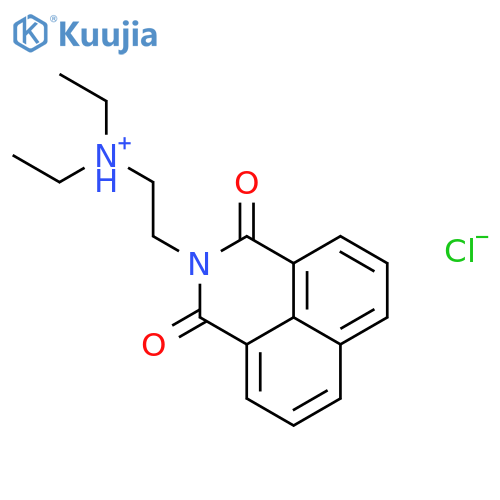 2-(1,3-dioxo-1H-benzo[de]isoquinolin-2(3H)-yl)-N,N-diethylethanaminium chloride structure