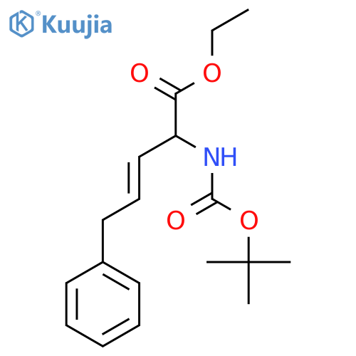 (S)-2-TERT-BUTOXYCARBONYLAMINO-5-PHENYL-PENT-3-ENOIC ACID ETHYL ESTER structure