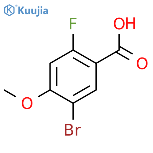 5-Bromo-2-fluoro-4-methoxybenzoic acid structure