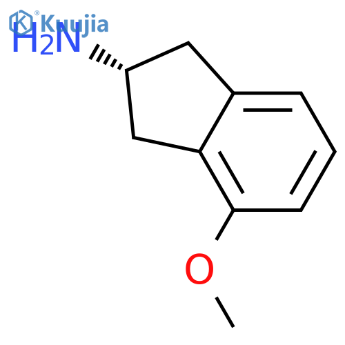 1H-Inden-2-amine, 2,3-dihydro-4-methoxy-, (R)- structure