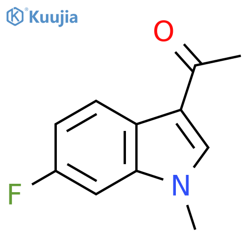 1-(6-fluoro-1-methyl-1H-indol-3-yl)-Ethanone structure