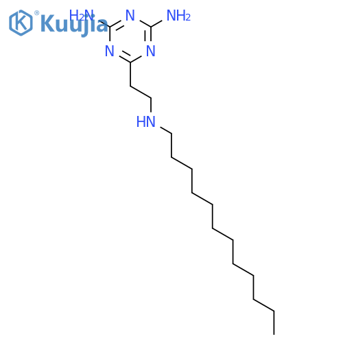 1,3,5-Triazine-2,4-diamine, 6-[2-(dodecylamino)ethyl]- structure