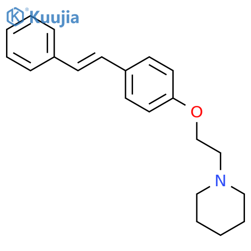 Piperidine, 1-[2-[4-(2-phenylethenyl)phenoxy]ethyl]- structure