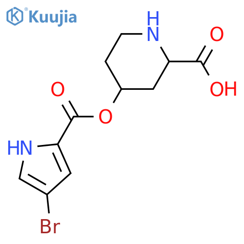 4-Hydroxy-2-piperidinecarboxylic acid; (2R,4R)-form, O-(4-Bromo-1H-pyrrole-2-carbonyl) structure