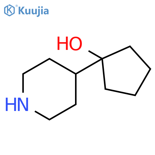 1-(piperidin-4-yl)cyclopentan-1-ol structure
