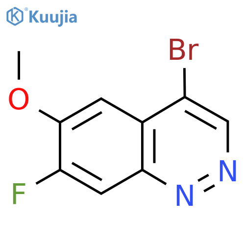 4-Bromo-7-fluoro-6-methoxycinnoline structure