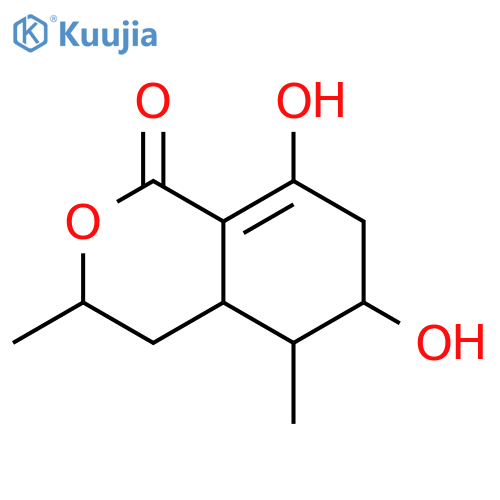 3,4,4a,5,6,7-Hexahydro-6,8-dihydroxy-3,5-dimethyl-1H-2-benzopyran-1-one; (3R,4aR,5S,6R)-form structure