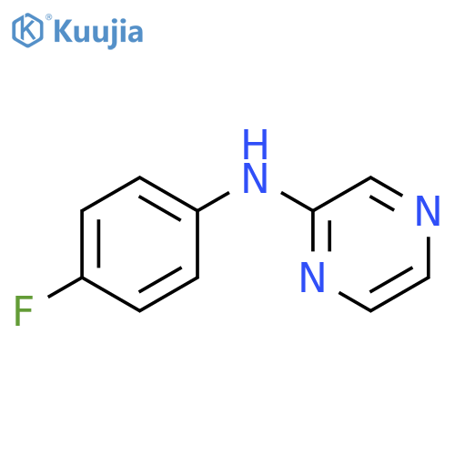 N-(4-fluorophenyl)pyrazin-2-amine structure