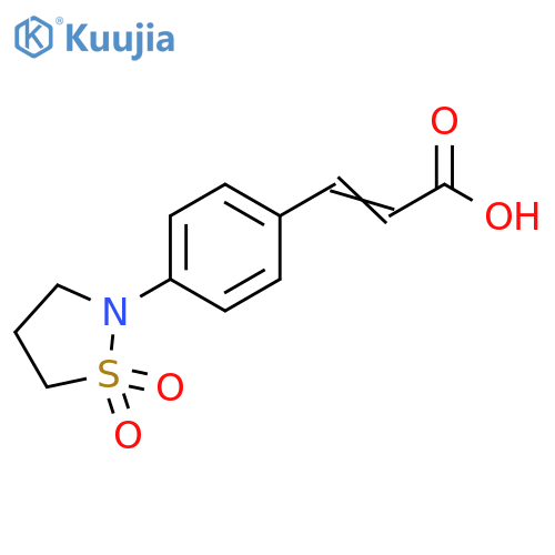 3-4-(1,1-dioxo-1lambda6,2-thiazolidin-2-yl)phenylprop-2-enoic acid structure