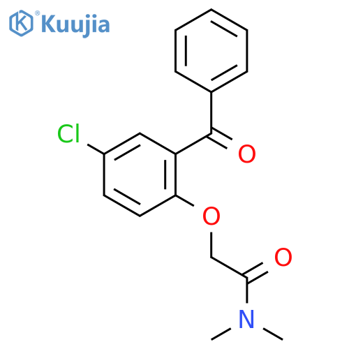 Acetamide, 2-(2-benzoyl-4-chlorophenoxy)-N,N-dimethyl- structure