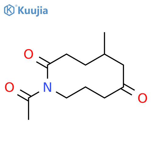 2,7-Azecinedione, 1-acetyloctahydro-5-methyl- structure