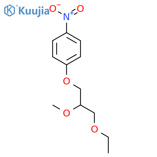 Benzene, 1-(3-ethoxy-2-methoxypropoxy)-4-nitro- structure