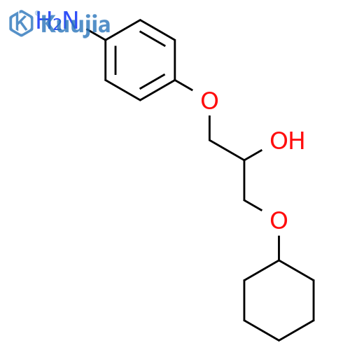 2-Propanol, 1-(4-aminophenoxy)-3-(cyclohexyloxy)- structure