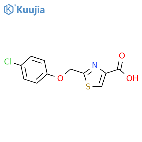 2-(4-Chlorophenoxymethyl)-1,3-thiazole-4-carboxylic Acid structure