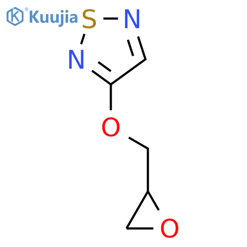 3-(oxiran-2-ylmethoxy)-1,2,5-thiadiazole structure