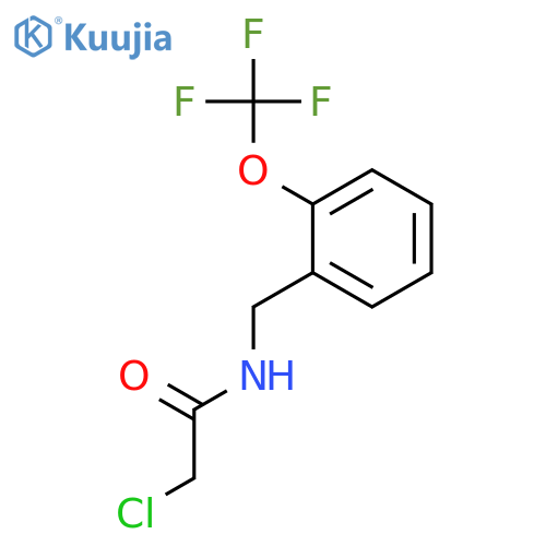 2-chloro-N-2-(trifluoromethoxy)benzylacetamide structure