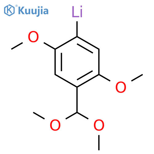 Lithium, [4-(dimethoxymethyl)-2,5-dimethoxyphenyl]- structure