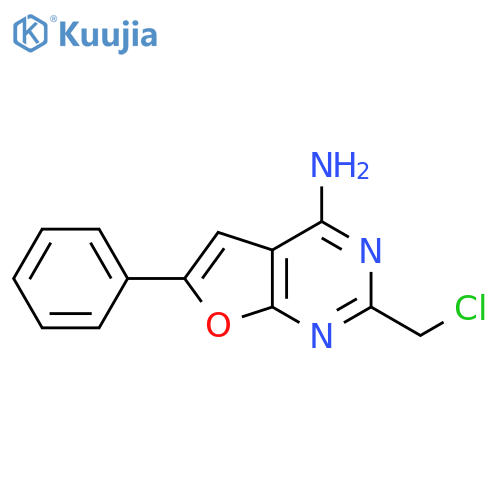 2-(chloromethyl)-6-phenylfuro[2,3-d]pyrimidin-4-amine structure