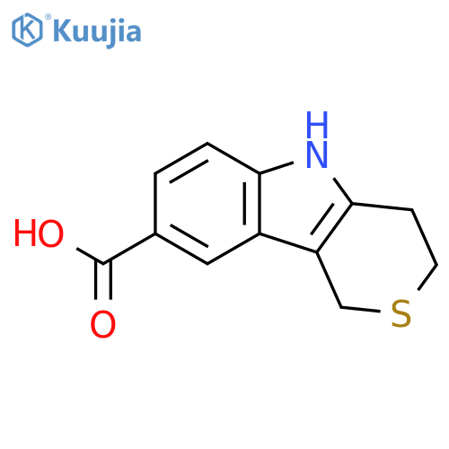 1,3,4,5-tetrahydrothiopyrano4,3-bindole-8-carboxylic acid structure