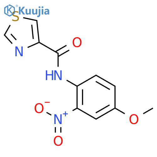 N-(4-Methoxy-2-nitrophenyl)-4-thiazolecarboxamide structure